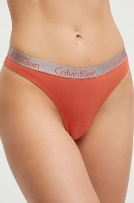 Zdjęcie produktu Calvin Klein Underwear stringi kolor pomarańczowy