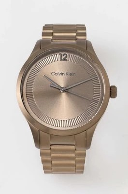 Zdjęcie produktu Calvin Klein zegarek męski kolor brązowy