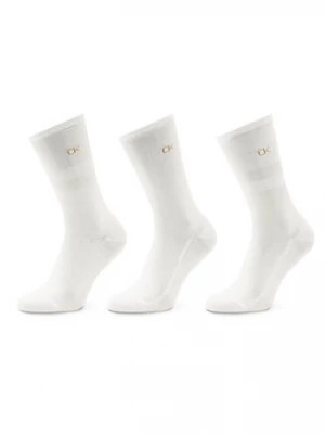 Zdjęcie produktu Calvin Klein Zestaw 3 par wysokich skarpet damskich 701219848 Biały