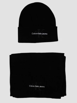 Zdjęcie produktu CALVIN KLEIN Zestaw damski czarna czapka i szalik