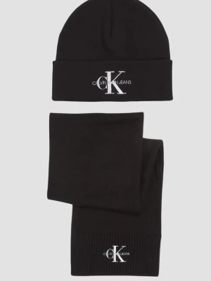 Zdjęcie produktu CALVIN KLEIN Zestaw męski czapka i szalik w kolorze czarnym