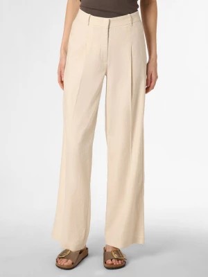 Zdjęcie produktu Cambio Spodnie z dodatkiem lnu Kobiety Bawełna beżowy|biały jednolity,