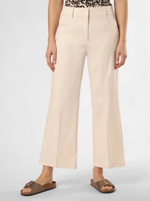 Zdjęcie produktu Cambio Spodnie z dodatkiem lnu Kobiety Bawełna beżowy|biały jednolity,