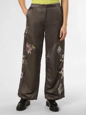 Zdjęcie produktu Cambio Spodnie z zawartością lnu - Morgan Kobiety Bawełna brązowy|zielony wzorzysty,