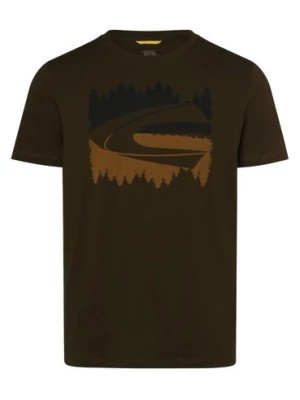 Zdjęcie produktu Camel Active T-shirt męski Mężczyźni Bawełna zielony nadruk,
