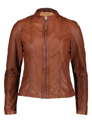Zdjęcie produktu Caminari Skórzana kurtka "Alero" w kolorze brązowym rozmiar: 40