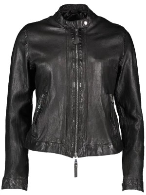 Zdjęcie produktu Caminari Skórzana kurtka "Cuna" w kolorze czarnym rozmiar: 36