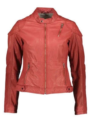 Zdjęcie produktu Caminari Skórzana kurtka "Esra" w kolorze czerwonym rozmiar: 38