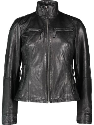 Zdjęcie produktu Caminari Skórzana kurtka "Evia" w kolorze czarnym rozmiar: 48
