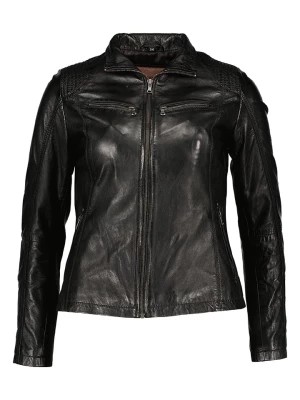 Zdjęcie produktu Caminari Skórzana kurtka "Jane" w kolorze czarnym rozmiar: 36