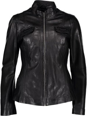 Zdjęcie produktu Caminari Skórzana kurtka "Lome" w kolorze czarnym rozmiar: 38