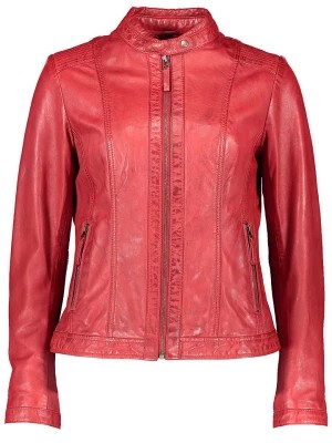 Zdjęcie produktu Caminari Skórzana kurtka "Salu" w kolorze czerwonym rozmiar: 40