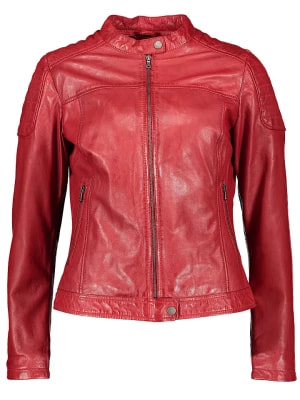 Zdjęcie produktu Caminari Skórzana kurtka "Tabi" w kolorze czerwonym rozmiar: 36