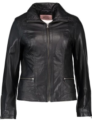 Zdjęcie produktu Caminari Skórzana kurtka "Utia" w kolorze czarnym rozmiar: M