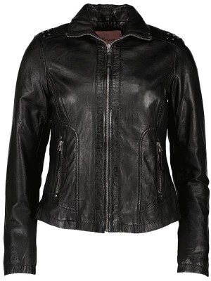 Zdjęcie produktu Caminari Skórzana kurtka "Via" w kolorze czarnym rozmiar: 48