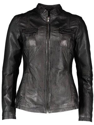 Zdjęcie produktu Caminari Skórzana kurtka "Vlana" w kolorze czarnym rozmiar: 42