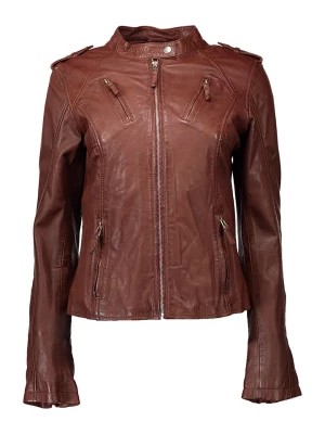 Zdjęcie produktu Caminari Skórzana kurtka w kolorze brązowym rozmiar: S