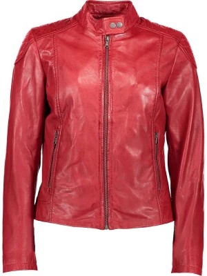Zdjęcie produktu Caminari Skórzana kurtka w kolorze czerwonym rozmiar: XXL