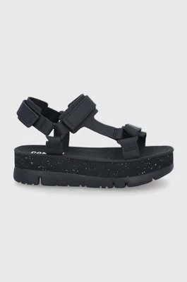 Zdjęcie produktu Camper sandały skórzane Oruga Up damskie kolor czarny na platformie