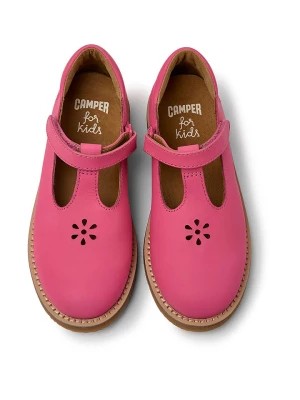 Zdjęcie produktu Camper Skórzane baleriny w kolorze różowym rozmiar: 34