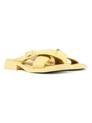 Zdjęcie produktu Camper Skórzane klapki w kolorze żółtym rozmiar: 41