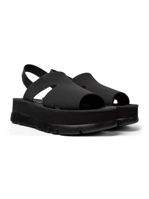 Zdjęcie produktu Camper Skórzane sandały "Oruga Up" w kolorze czarnym rozmiar: 39