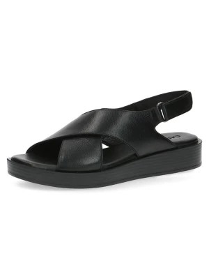 Zdjęcie produktu Caprice Skórzane sandały "Valentina" w kolorze czarnym rozmiar: 36