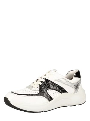 Zdjęcie produktu Caprice Skórzane sneakersy w kolorze biało-czarnym rozmiar: 39