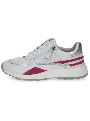 Zdjęcie produktu Caprice Skórzane sneakersy w kolorze biało-różowym rozmiar: 37