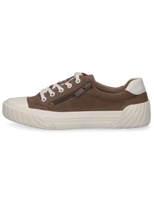 Zdjęcie produktu Caprice Skórzane sneakersy w kolorze brązowym rozmiar: 40