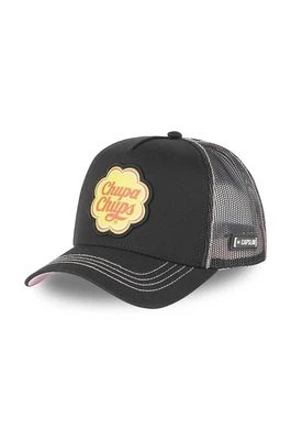 Zdjęcie produktu Capslab czapka z daszkiem Chupa Chups kolor czarny z aplikacją