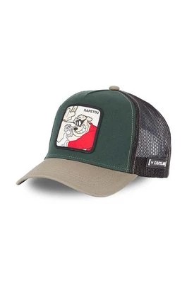 Zdjęcie produktu Capslab czapka z daszkiem DISNEY kolor zielony wzorzysta