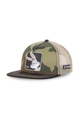 Zdjęcie produktu Capslab czapka z daszkiem Looney Tunes kolor brązowy z aplikacją
