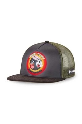Zdjęcie produktu Capslab czapka z daszkiem Looney Tunes kolor brązowy z nadrukiem