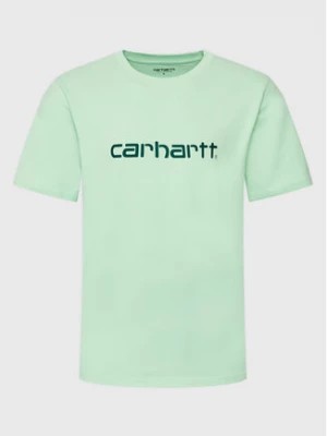 Zdjęcie produktu Carhartt WIP T-Shirt Script I031047 Zielony Regular Fit