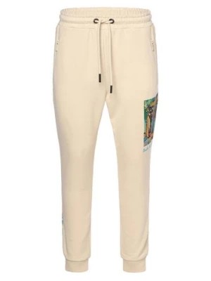 Zdjęcie produktu Carlo Colucci Spodnie dresowe Mężczyźni Bawełna biały jednolity,