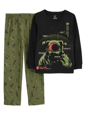 Zdjęcie produktu carter's Piżama w kolorze zielono-czarnym rozmiar: 116