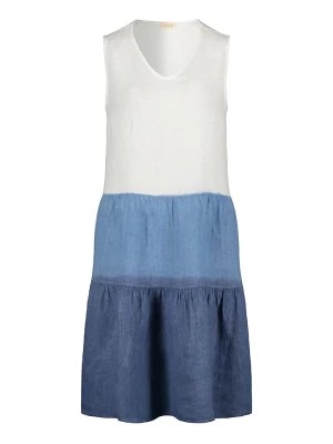 Zdjęcie produktu CARTOON Lniana sukienka w kolorze biało-niebieskim rozmiar: 38