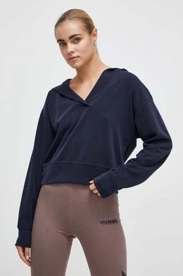 Zdjęcie produktu Casall bluza damska kolor granatowy z kapturem gładka