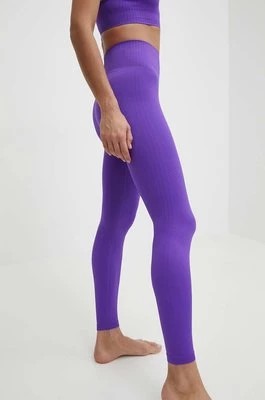 Zdjęcie produktu Casall legginsy do jogi Seamless Graphical Rib kolor fioletowy gładkie