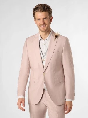Zdjęcie produktu CG - CLUB of GENTS Męska kurtka modułowa - Parker Mężczyźni Slim Fit wełna ze strzyży różowy jednolity,