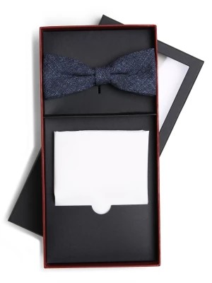 Zdjęcie produktu CG - CLUB of GENTS Męska muszka i chustka do nosa Mężczyźni Regular Fit Bawełna niebieski|biały jednolity,