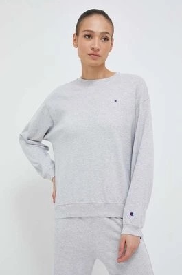 Zdjęcie produktu Champion bluza bawełniana damska kolor szary gładka