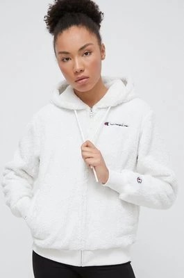 Zdjęcie produktu Champion bluza damska kolor biały z kapturem gładka