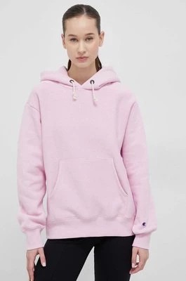 Zdjęcie produktu Champion bluza damska kolor fioletowy z kapturem gładka