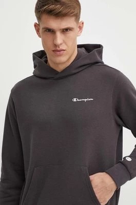 Zdjęcie produktu Champion bluza męska kolor czarny z kapturem gładka E20000