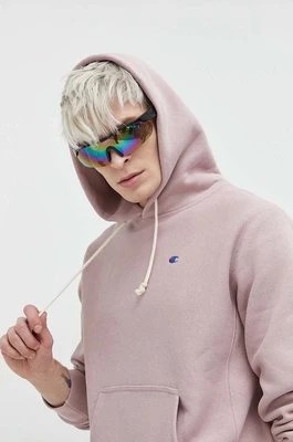 Zdjęcie produktu Champion bluza męska kolor fioletowy z kapturem gładka