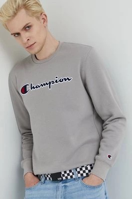 Zdjęcie produktu Champion bluza męska kolor szary z aplikacją