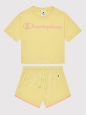 Zdjęcie produktu Champion Komplet t-shirt i szorty sportowe 404319 Żółty Custom Fit