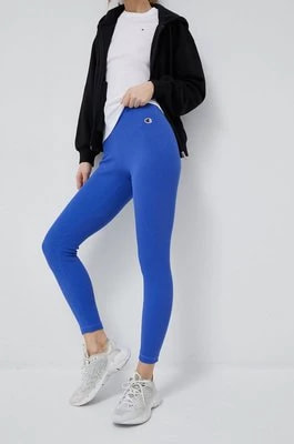 Zdjęcie produktu Champion legginsy damskie kolor niebieski gładkie